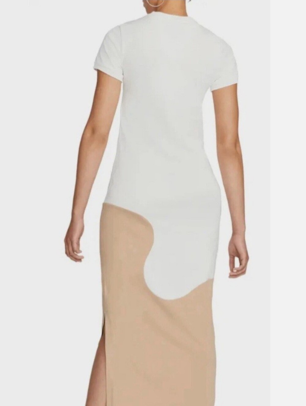 Nike Women’s White and Tan Block Maxi Dress - Picture 6 of 7